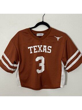 Established And Co Women’s Orange Texas Longhorns Ewers Cropped Top Size Large